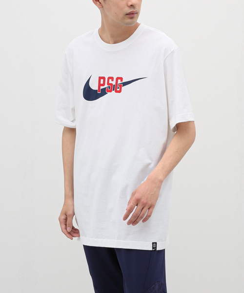 NIKE（ナイキ）の「【NIKE / ナイキ】PSG M NK SWOOSH TEE（Tシャツ/カットソー・メンズ・ホワイト/ネイビー・SMALL/MEDIUM/LARGE/X-LARGE/XX-LARGE）」の5枚目の写真