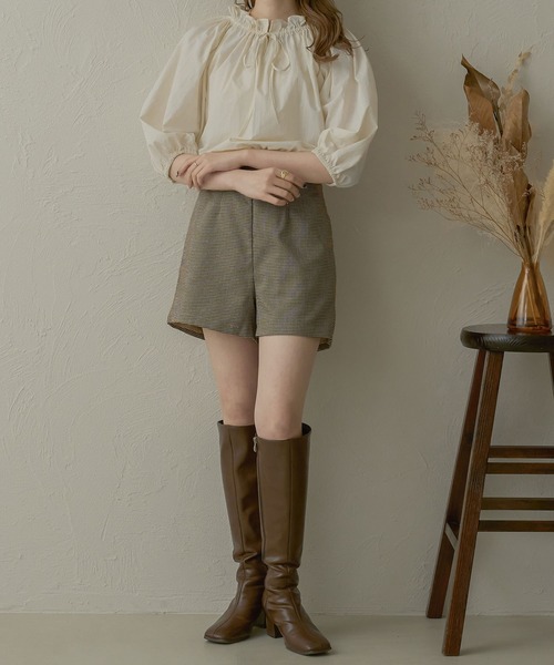 Ambre Neige（アンブルネージュ）の「２ｗａｙギャザーナイロンブラウス／【WEB/EC限定商品】（シャツ/ブラウス・レディース・アイボリー/ライトベージュ・FREE）」の21枚目の写真