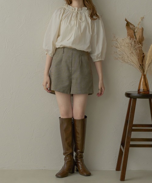 Ambre Neige（アンブルネージュ）の「２ｗａｙギャザーナイロンブラウス／【WEB/EC限定商品】（シャツ/ブラウス・レディース・アイボリー/ライトベージュ・FREE）」の22枚目の写真