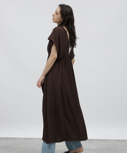 LAKOLE（ラコレ）の「変形楊柳Vネックドレス / 966848（ワンピース