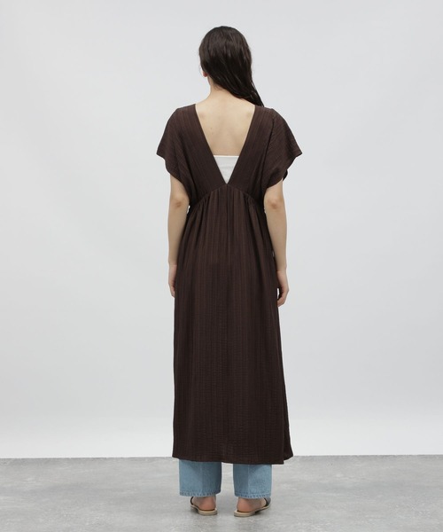 LAKOLE（ラコレ）の「変形楊柳Vネックドレス / 966848（ワンピース