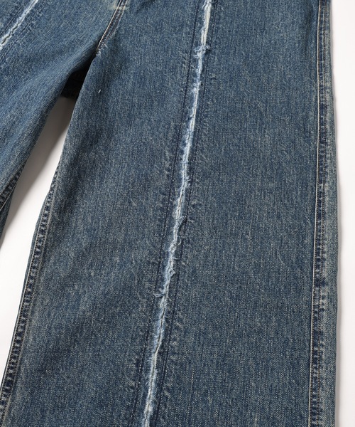 Jieda（ジエダ）の「CUTTING WIDE DENIM（デニムパンツ・メンズ・ブラック/インディゴブルー・2/1）」の11枚目の写真