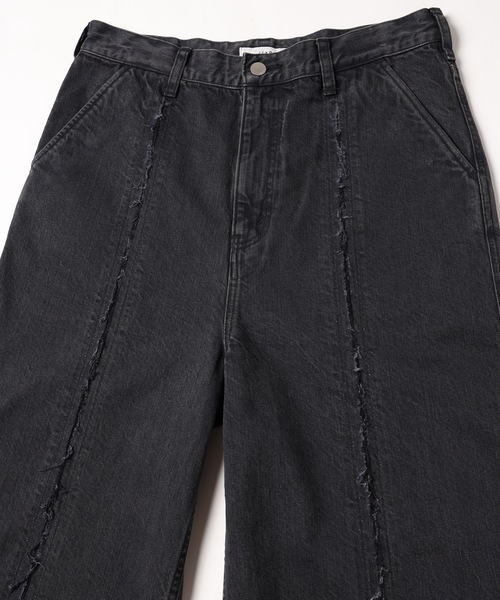 Jieda（ジエダ）の「CUTTING WIDE DENIM（デニムパンツ・メンズ・ブラック/インディゴブルー・2/1）」の14枚目の写真