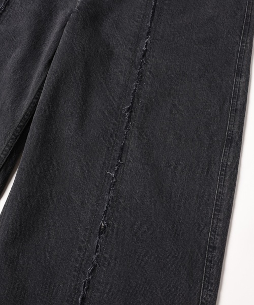 Jieda（ジエダ）の「CUTTING WIDE DENIM（デニムパンツ・メンズ・ブラック/インディゴブルー・2/1）」の16枚目の写真