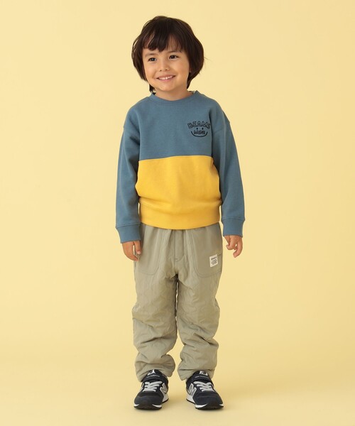 BEAMS mini（ビームスミニ）の「BEAMS mini / 切替 スマイル 刺繍 スウェット 23FW（90～130cm）（スウェット・キッズ・ホワイト系その他5/ブルー系その他3/レッド系その他2/ミント・120/90/130/100/110）」の6枚目の写真