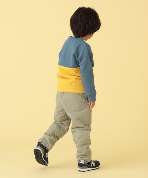 BEAMS mini（ビームスミニ）の「BEAMS mini / 切替 スマイル 刺繍 スウェット 23FW（90～130cm）（スウェット・キッズ・ホワイト系その他5/ブルー系その他3/レッド系その他2/ミント・120/90/130/100/110）」の7枚目の写真