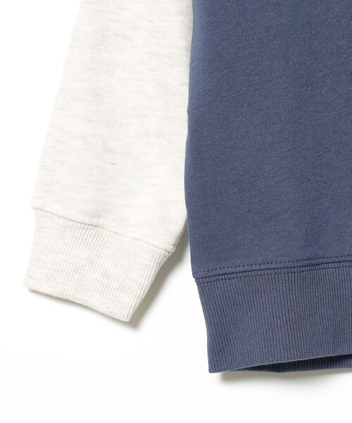 BEAMS mini（ビームスミニ）の「BEAMS mini / 切替 スマイル 刺繍 スウェット 23FW（90～130cm）（スウェット・キッズ・ホワイト系その他5/ブルー系その他3/レッド系その他2/ミント・120/90/130/100/110）」の11枚目の写真