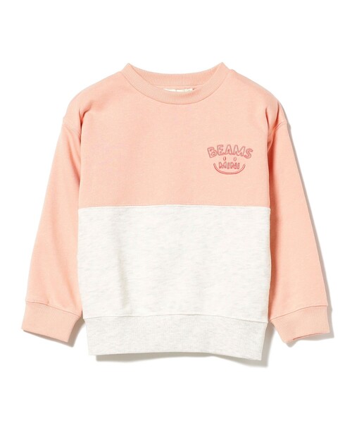 BEAMS mini（ビームスミニ）の「BEAMS mini / 切替 スマイル 刺繍 スウェット 23FW（90～130cm）（スウェット・キッズ・ホワイト系その他5/ブルー系その他3/レッド系その他2/ミント・120/90/130/100/110）」の14枚目の写真
