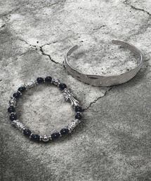 1004ST（イチマルマルヨンエスティー）の「メンズ シルバーブレスレット 2SET（ブレスレット）」