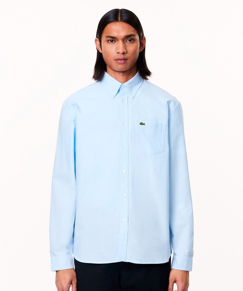 【美品】LACOSTE COOLMAX® ボタンダウンシャツ ラコステ LACOSTE COOLMAX(R)ボタンダウンシャツ （サンド