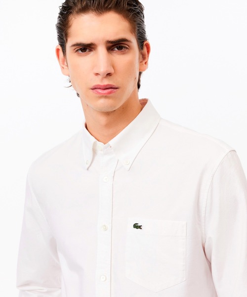 LACOSTE(ラコステ)の「オックスフォードボタンダウンシャツ(シャツ/ブラウス・メンズ・ダークネイビー/ホワイト/ライトブルー・38/40/41/39/42)」の10枚目の写真