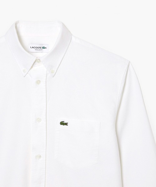 LACOSTE(ラコステ)の「オックスフォードボタンダウンシャツ(シャツ/ブラウス・メンズ・ダークネイビー/ホワイト/ライトブルー・38/40/41/39/42)」の12枚目の写真