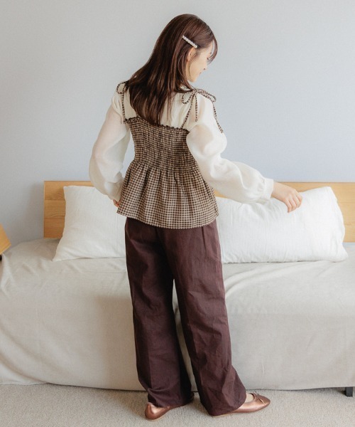 flower（フラワー）の「カームクリアブラウス（シャツ/ブラウス・レディース・アイボリー/ベージュ・FREE）」の15枚目の写真