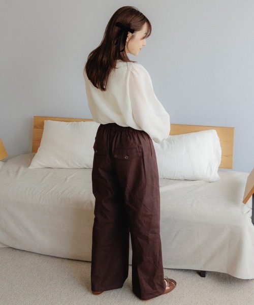 flower（フラワー）の「カームクリアブラウス（シャツ/ブラウス・レディース・アイボリー/ベージュ・FREE）」の8枚目の写真