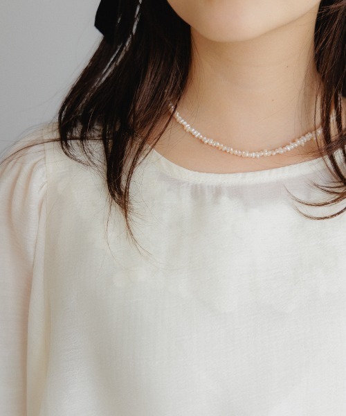 flower（フラワー）の「カームクリアブラウス（シャツ/ブラウス・レディース・アイボリー/ベージュ・FREE）」の10枚目の写真