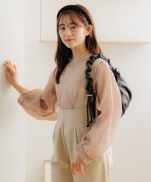 flower（フラワー）の「カームクリアブラウス（シャツ/ブラウス・レディース・アイボリー/ベージュ・FREE）」の17枚目の写真