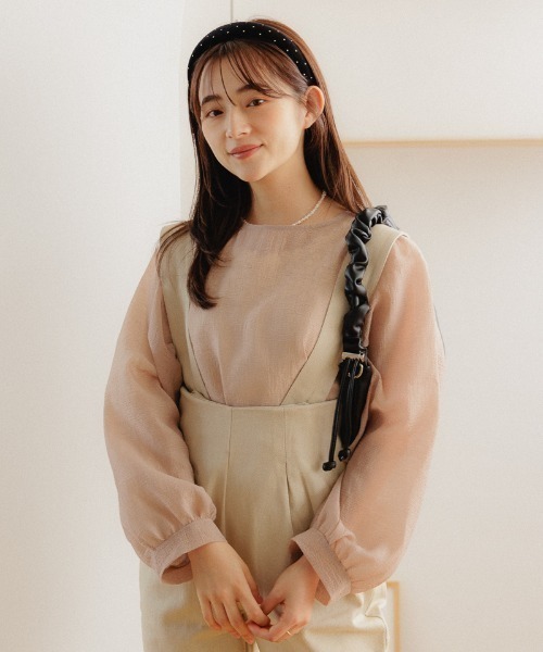 flower（フラワー）の「カームクリアブラウス（シャツ/ブラウス・レディース・アイボリー/ベージュ・FREE）」の18枚目の写真