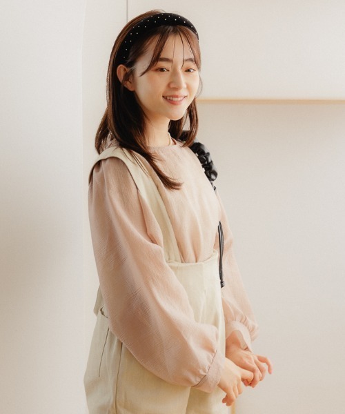 flower（フラワー）の「カームクリアブラウス（シャツ/ブラウス・レディース・アイボリー/ベージュ・FREE）」の19枚目の写真