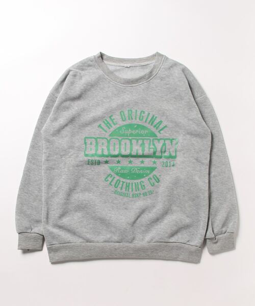 Burner（バーナー）の「【BURNER Recommend Select】プリント スウェット oku-tops-731817441615-15 U（スウェット・レディース・レッド/ダークグレー/グレー/ダークグリーン・M/L/XL）」の8枚目の写真