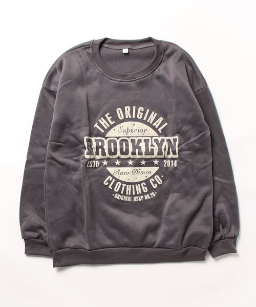 Burner（バーナー）の「【BURNER Recommend Select】プリント スウェット oku-tops-731817441615-15 U（スウェット・レディース・レッド/ダークグレー/グレー/ダークグリーン・M/L/XL）」の9枚目の写真