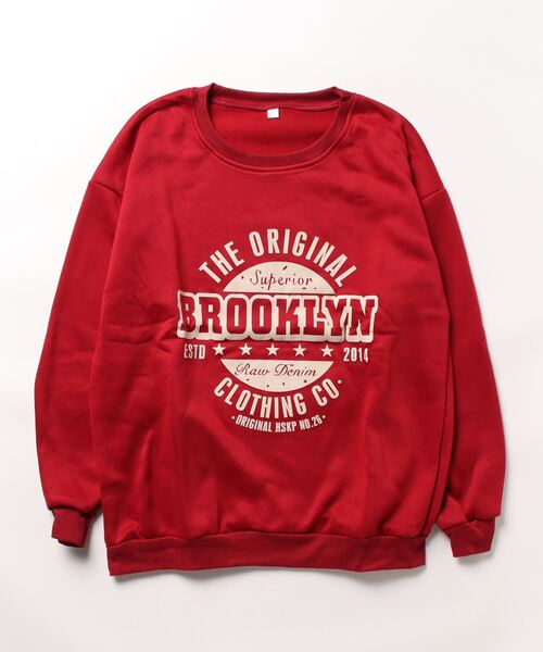 Burner（バーナー）の「【BURNER Recommend Select】プリント スウェット oku-tops-731817441615-15 U（スウェット・レディース・レッド/ダークグレー/グレー/ダークグリーン・M/L/XL）」の16枚目の写真