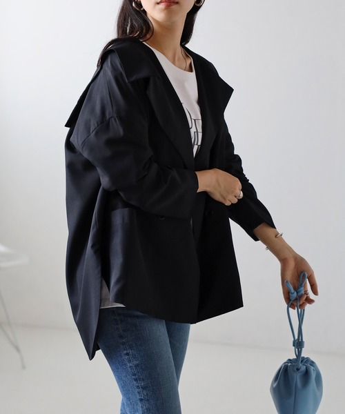 セーラーカラーライトジャケット（その他アウター）｜Bonjour Sagan