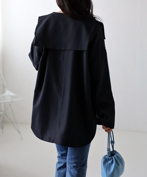 セーラーカラーライトジャケット（その他アウター）｜Bonjour Sagan