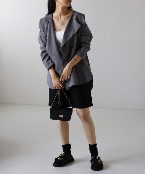 セーラーカラーライトジャケット（その他アウター）｜Bonjour Sagan