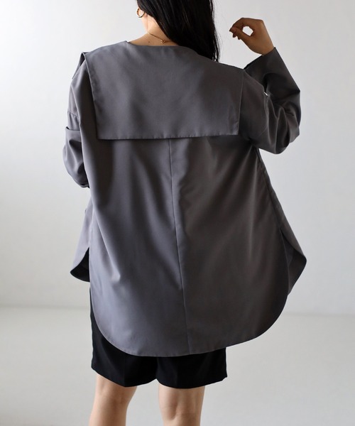 セーラーカラーライトジャケット（その他アウター）｜Bonjour Sagan