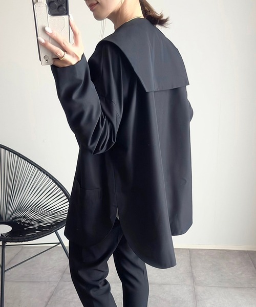 セーラーカラーライトジャケット（その他アウター）｜Bonjour Sagan