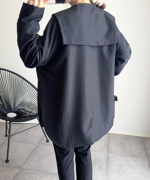 セーラーカラーライトジャケット（その他アウター）｜Bonjour Sagan