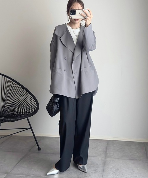 Bonjour Sagan セーラーカラーライトジャケット　オケージョン セーラーカラーライトジャケット（その他アウター）｜Bonjour Sagan