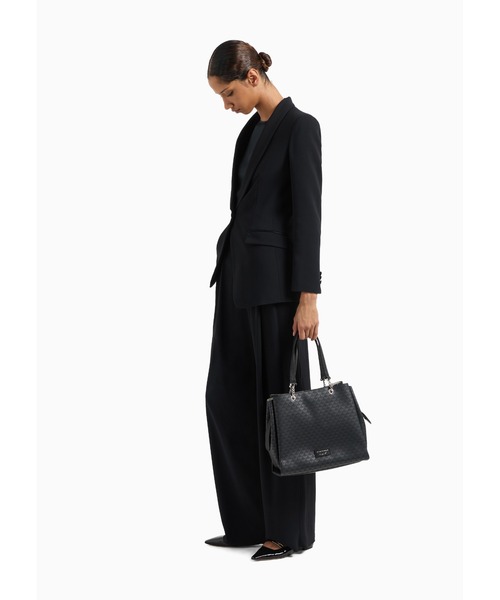 EMPORIO ARMANI（エンポリオアルマーニ）の「【エンポリオ アルマーニ】オールオーバーイーグル　ミディハンドバッグ（ハンドバッグ・レディース・ホワイト×ピンク/ブラック・FREE）」の21枚目の写真