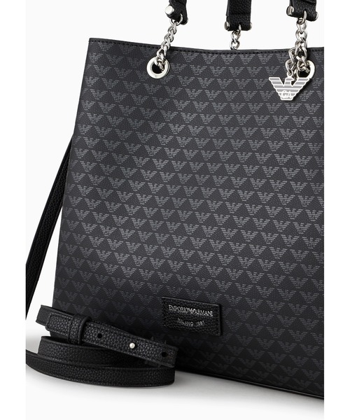 EMPORIO ARMANI（エンポリオアルマーニ）の「【エンポリオ アルマーニ】オールオーバーイーグル　ミディハンドバッグ（ハンドバッグ・レディース・ホワイト×ピンク/ブラック・FREE）」の19枚目の写真