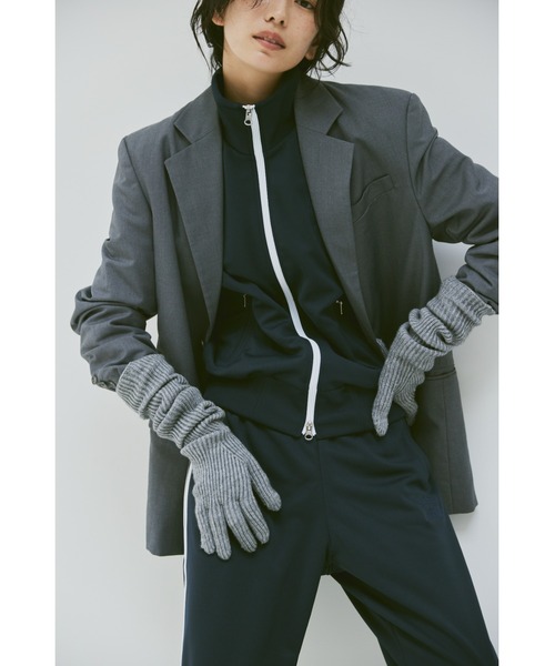 un/neu(アンノイ)の「リブニットホールタッチロンググローブ / 手袋(手袋・レディース・グリーン/グレー/ブラック・FREE)」の5枚目の写真