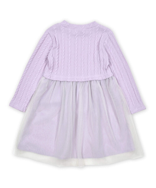 SLAP SLIP(スラップスリップ)の「【お揃い】花柄シフォンリボン付きワンピース(80~130cm)(ワンピース・キッズ・オフホワイト/パープル・90cm/110cm/130cm/100cm/80cm/120cm)」の15枚目の写真