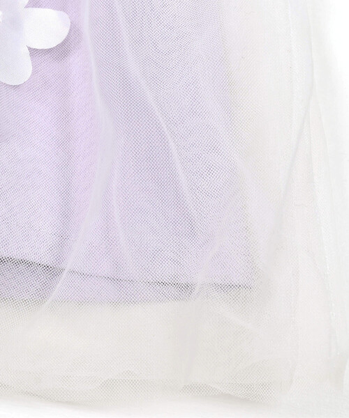 SLAP SLIP(スラップスリップ)の「【お揃い】花柄シフォンリボン付きワンピース(80~130cm)(ワンピース・キッズ・オフホワイト/パープル・90cm/110cm/130cm/100cm/80cm/120cm)」の19枚目の写真