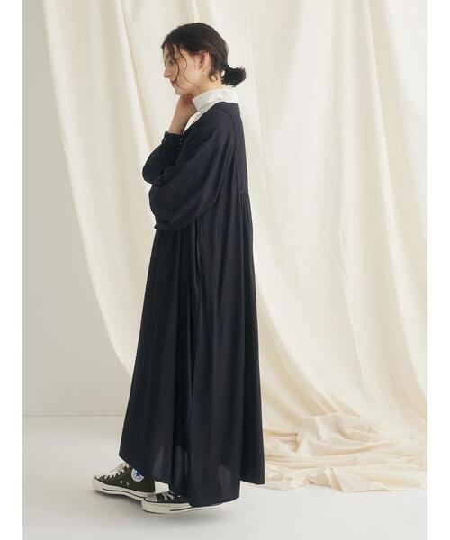 CRAFT STANDARD BOUTIQUE（クラフトスタンダードブティック）の「ハイネックインナーカットプルオーバー（Tシャツ/カットソー・レディース・その他9/ブラック/オフホワイト・FREE）」の12枚目の写真