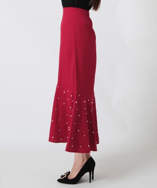 Julia Boutique(ジュリアブティック)の「パールデコマーメイドスカート/23578(スカート・レディース・ブラック/ピンク系/レッド系・ONE)」の16枚目の写真