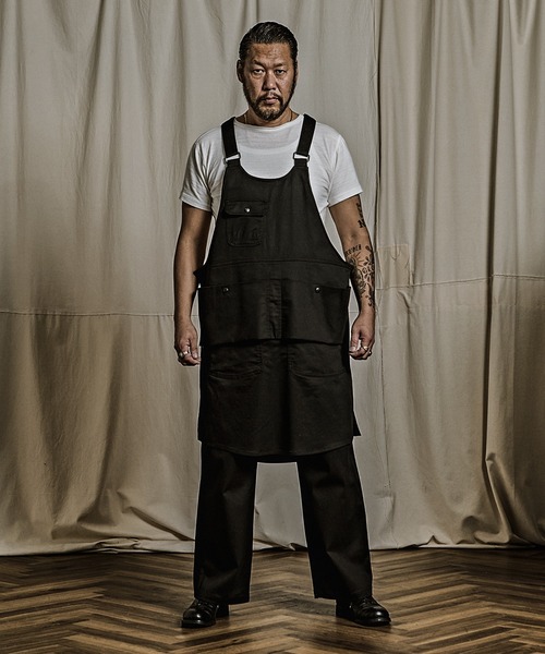 セール】3 AP_002 APRON VEST エプロン ベスト/オーバーオール