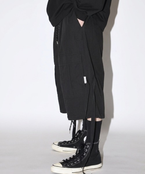 SUPERTHANKS(スーパーサンクス)の「リップストップ /カモフラージュ(迷彩)クロップド イージーパンツ(ユニセックス)Rebuilt field cropped trousers (Rip stop cloth) (Camo)(その他パンツ・メンズ・ブラック/ホワイト/カモフラージュ・M/L/S)」の12枚目の写真