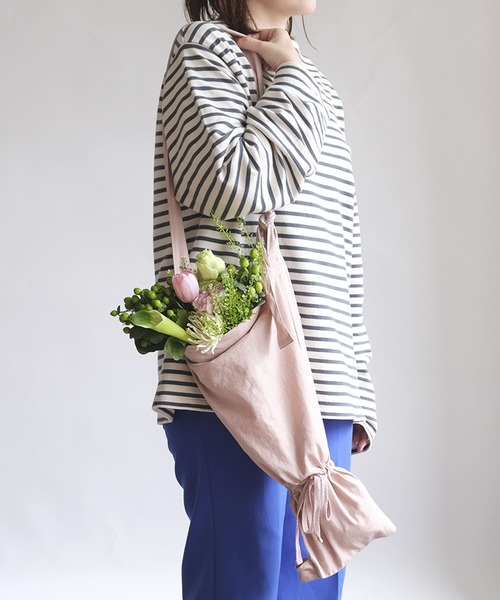 URBAN RESEARCH DOORS(アーバンリサーチドアーズ)の「『WEB限定』shesay 2WAYフラワーバッグ(エコバッグ/サブバッグ・レディース・ピンク/グレー・FREE)」の10枚目の写真