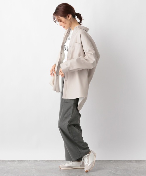 GLOBAL WORK（グローバルワーク）の「エコレザーシャツジャケット