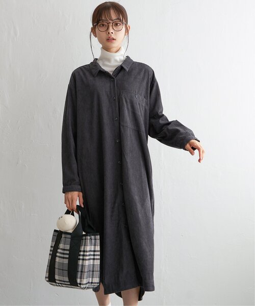 LBC(エルビーシー)の「コーデュロイワンピース(ワンピース・レディース・チャコールグレー/ブルー/オフホワイト・M/L)」の12枚目の写真