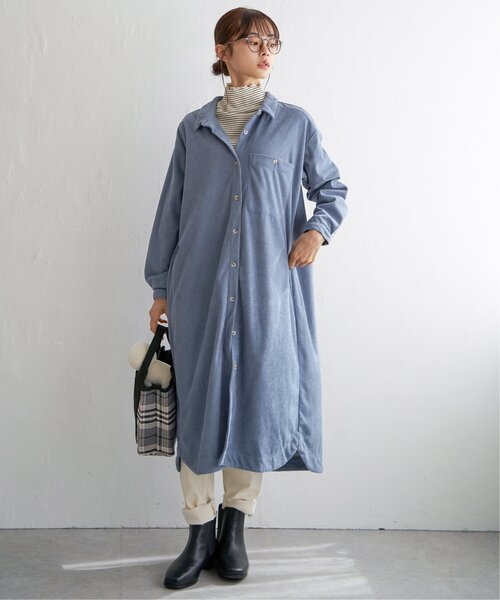 LBC(エルビーシー)の「コーデュロイワンピース(ワンピース・レディース・チャコールグレー/ブルー/オフホワイト・M/L)」の17枚目の写真