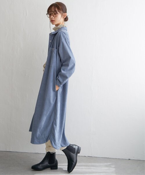 LBC(エルビーシー)の「コーデュロイワンピース(ワンピース・レディース・チャコールグレー/ブルー/オフホワイト・M/L)」の18枚目の写真