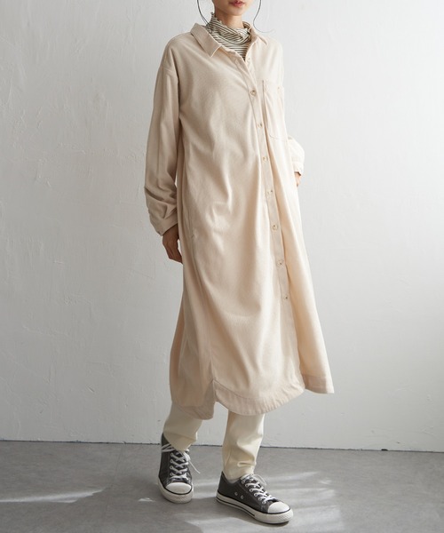 LBC(エルビーシー)の「コーデュロイワンピース(ワンピース・レディース・チャコールグレー/ブルー/オフホワイト・M/L)」の8枚目の写真