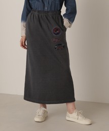 AVIREX | FADE WASH WAPPEN SKIRT/フェイドウォッシュ ワッペンスカート(スカート)