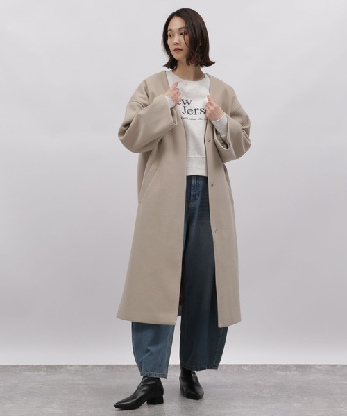 LAKOLE（ラコレ）の「レタリングPクロップドプルオーバー / 988619（スウェット・レディース・チャコールグレー/ヘザーグレー/オートミール・MEDIUM/SMALL）」の14枚目の写真