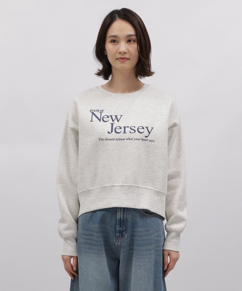 LAKOLE（ラコレ）の「レタリングPクロップドプルオーバー / 988619（スウェット・レディース・チャコールグレー/ヘザーグレー/オートミール・MEDIUM/SMALL）」の17枚目の写真